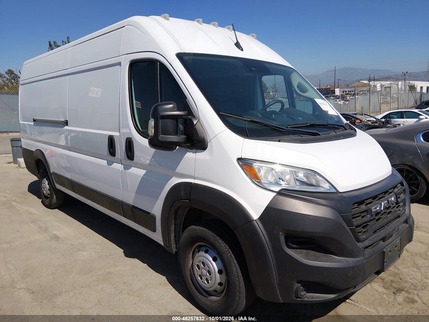 Vin: 3c6mrvjg2pe522251, lot: 46757701, ram promaster 3500 cargo van high roof 159 wb ext 2023 img_1