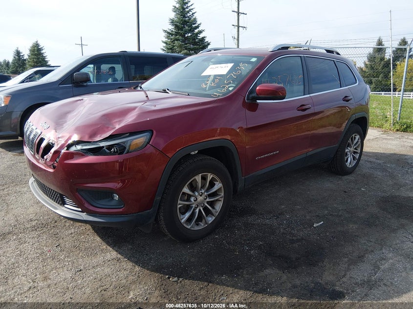 Vin: 1c4pjmln9kd190659, lot: 46757704, jeep cherokee 20192