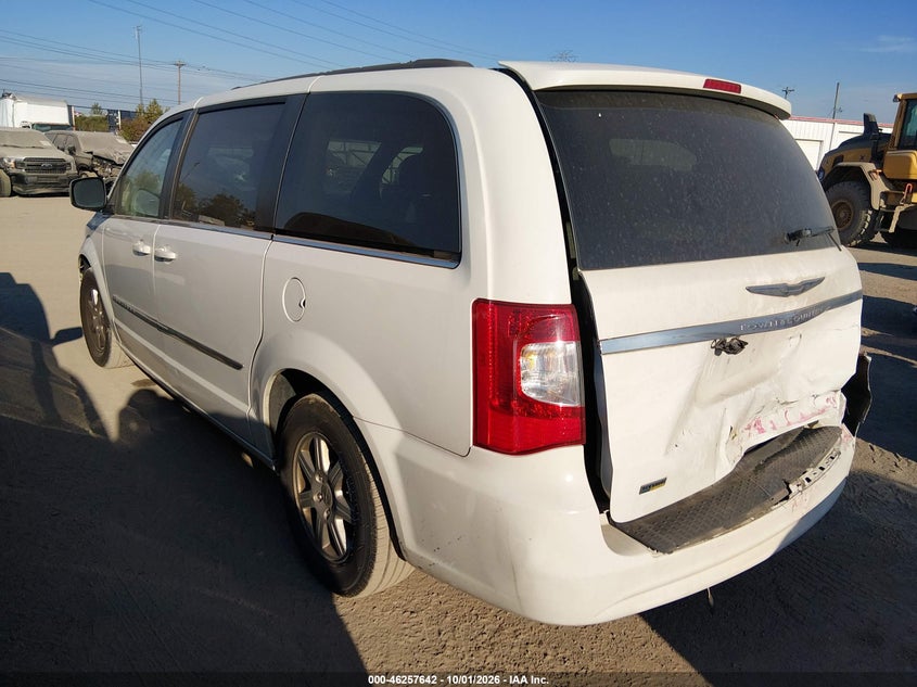 Vin: 2c4rc1bg8dr526435, lot: 46757711, chrysler town & country touring 20133