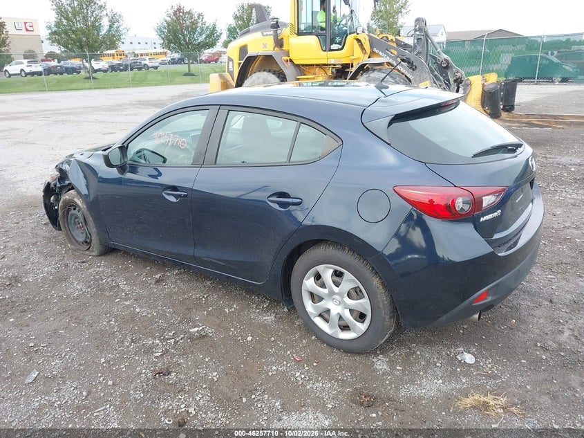 Vin: 3mzbm1j74gm329285, lot: 46757779, mazda mazda3 i sport 20163