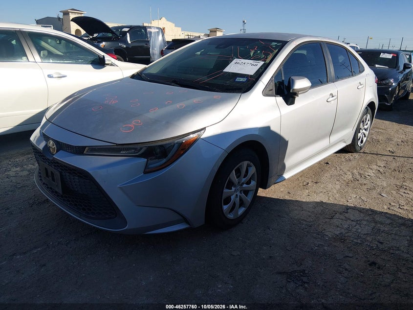 Vin: 5yfepmae4mp151051, lot: 46757829, toyota corolla le 20212