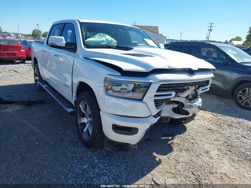 Vin: 1c6srfjt4pn538117, lot: 46757851, ram 1500 laramie  4x4 5'7 box 20231