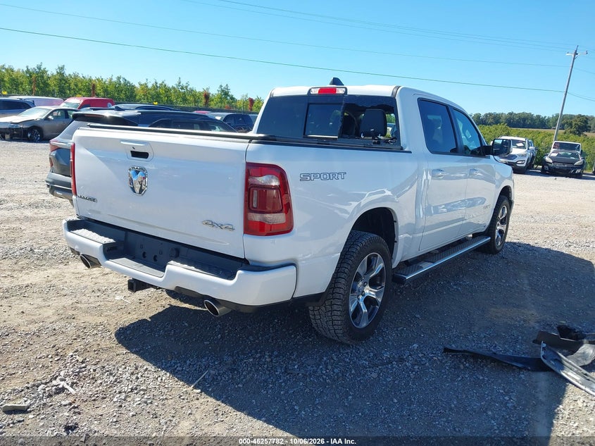 Vin: 1c6srfjt4pn538117, lot: 46757851, ram 1500 laramie  4x4 5'7 box 20234