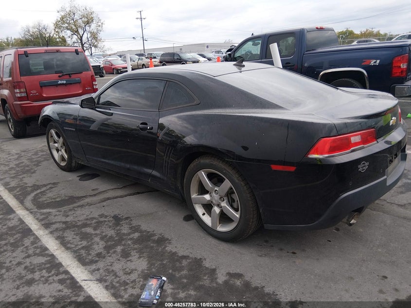 Vin: 2g1fd1e37f9209802, lot: 46757852, chevrolet camaro 1lt 20153