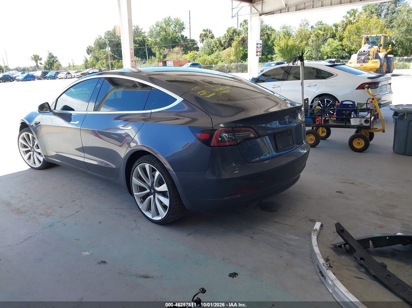 Vin: 5yj3e1ea5kf447451, lot: 46757880, tesla model 3 long range/mid range/standard range/standard range plus 20193