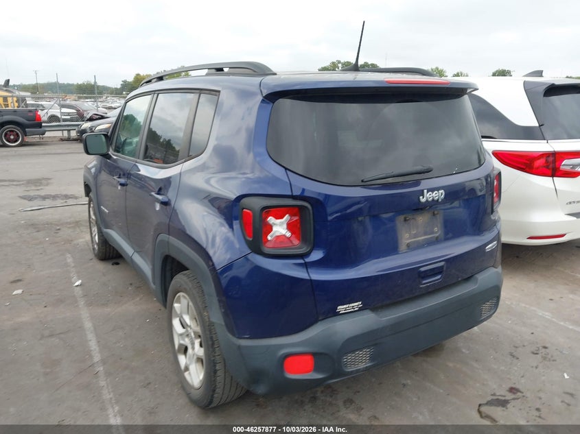 Vin: zaccjabb0jph52601, lot: 46757946, jeep renegade latitude fwd 20183