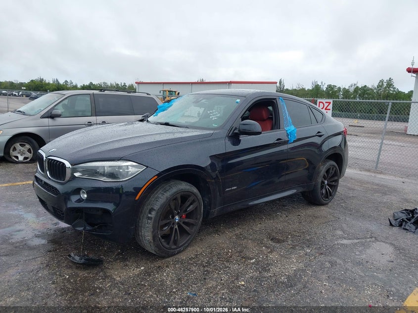 2016 BMW X6 xDrive35I, Right Side, IAAI, VIN 5UXKU2C57G0N81120 — photo 2