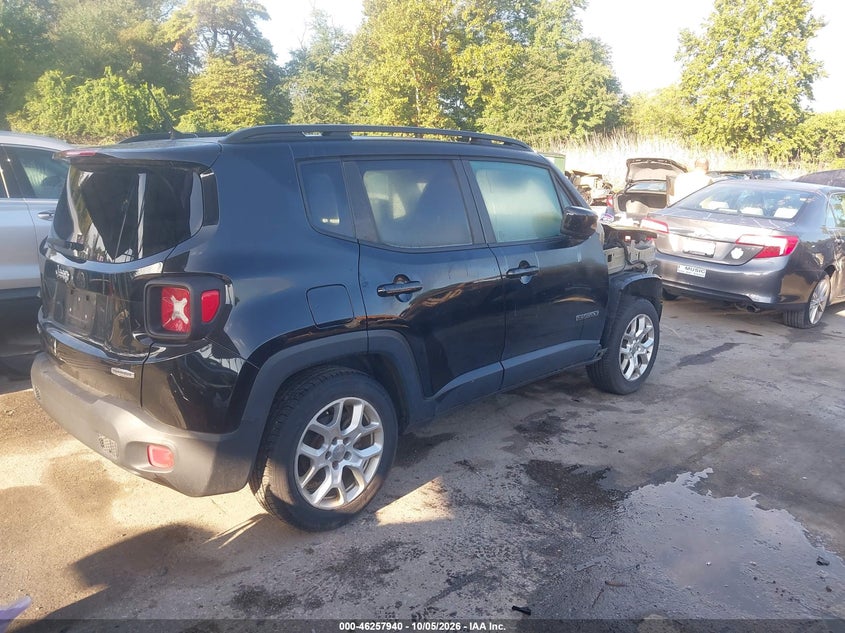 Vin: zaccjbbt7fpc02527, lot: 46758009, jeep renegade latitude 20154