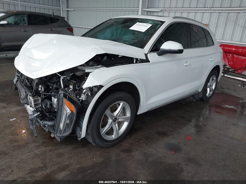 2021 Audi Q5 Premium 45 Tfsi Quattro S Tronic, Удар спереди, IAAI, VIN WA1AAAFY9M2016996 — фото 2
