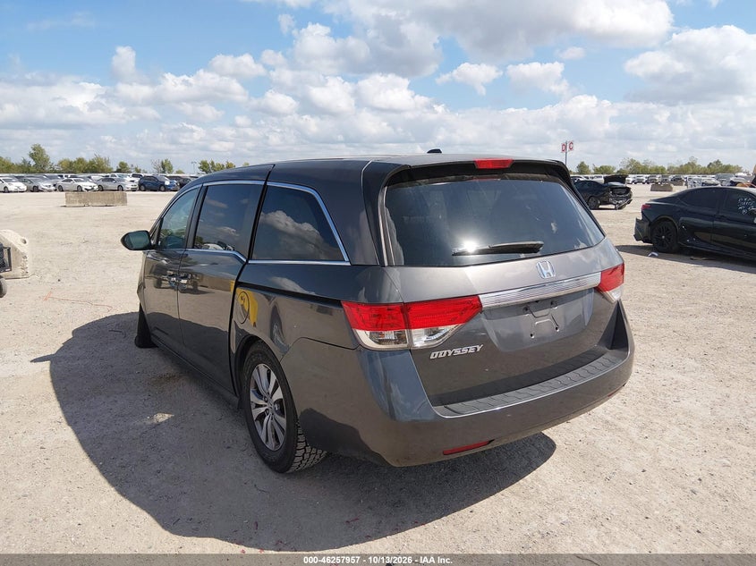 Vin: 5fnrl5h66eb079347, lot: 46758026, honda odyssey ex-l 20143