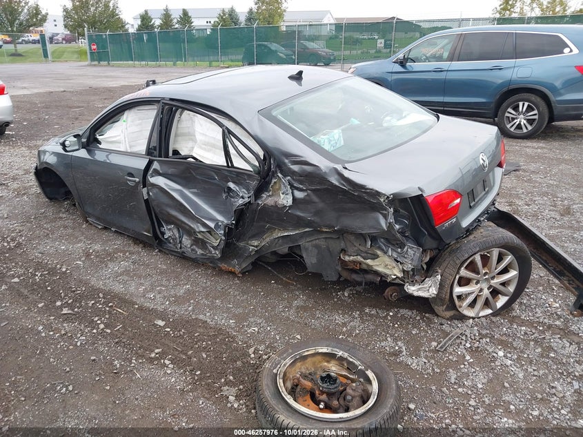 Vin: 3vwdp7aj5cm308521, lot: 46758045, volkswagen jetta 2.5l se 20123