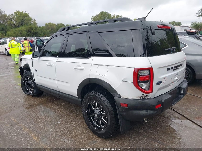Vin: 3fmcr9cn3sre82279, lot: 46758221, ford bronco sport outer banks 20253
