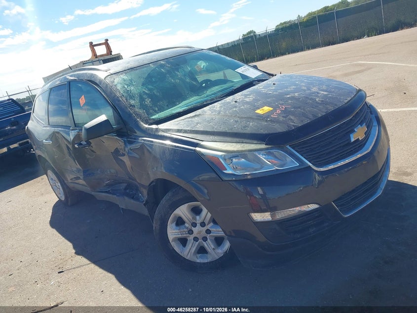 Vin: 1gnkvfed4hj267440, lot: 46758356, chevrolet traverse ls 20171