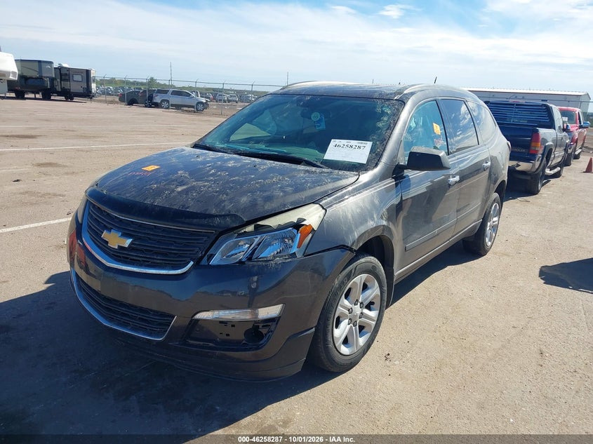 Vin: 1gnkvfed4hj267440, lot: 46758356, chevrolet traverse ls 20172