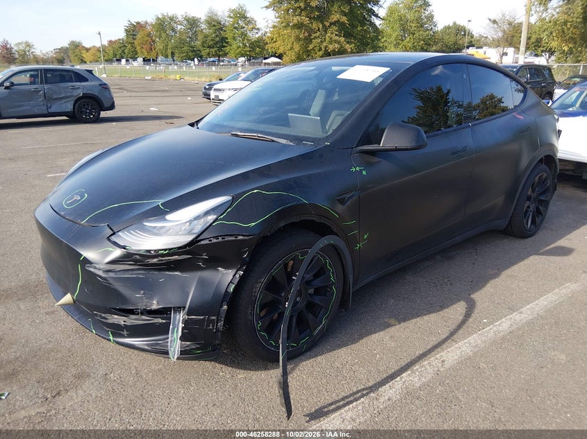 Vin: 7saygdee7pa024995, lot: 46758357, tesla model y awd/long range dual motor all-wheel drive 20232
