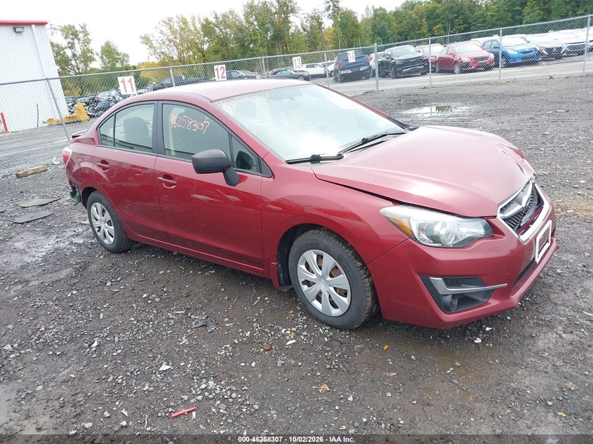 Vin: jf1gjaa65gh006401, lot: 46758376, subaru impreza 2.0i 20161