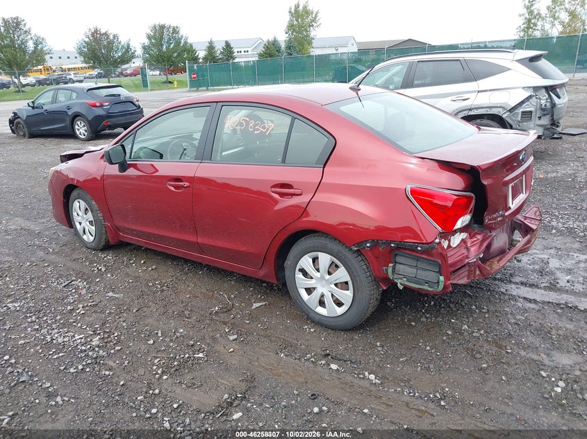 Vin: jf1gjaa65gh006401, lot: 46758376, subaru impreza 2.0i 20163