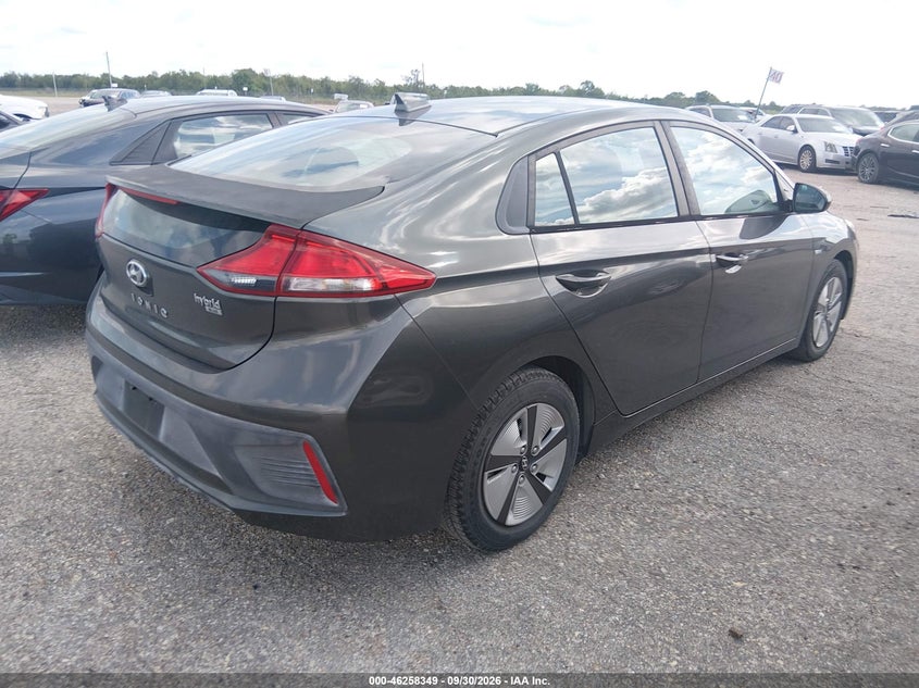 Vin: kmhc65lc3lu221034, lot: 46758418, hyundai ioniq hybrid blue 20204