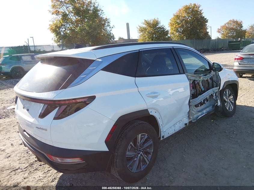 Vin: km8jbca14pu088654, lot: 46758437, hyundai tucson hybrid blue 20234