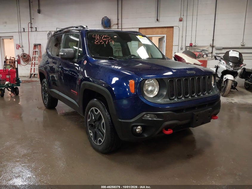 Vin: zaccjbct3gpd94044, lot: 46758448, jeep renegade trailhawk 20161