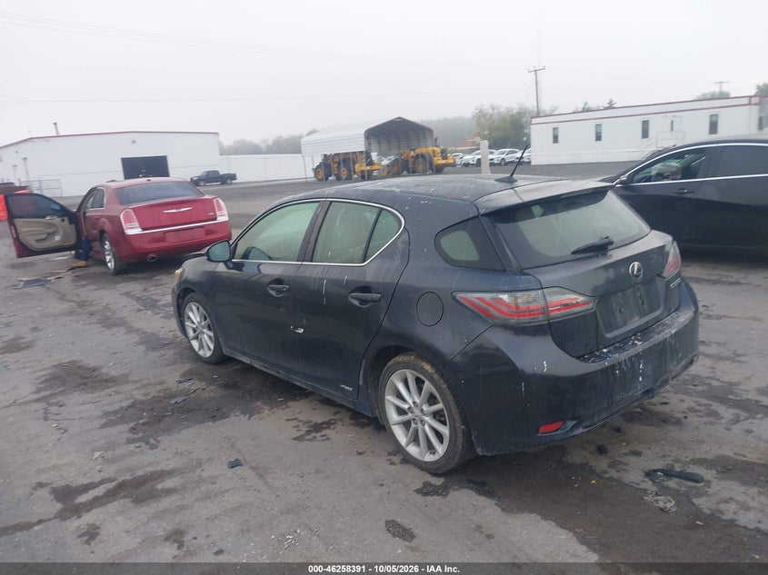 Vin: jthkd5bh6b2031854, lot: 46758460, lexus ct 200h premium 20113