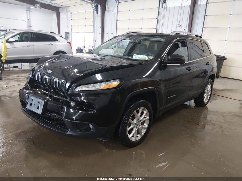 2014 Jeep Cherokee Latitude, Удар спереди, IAAI, VIN 1C4PJMCS9EW244184 — фото 2