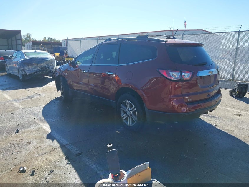 Vin: 1gnkvhkd4fj346099, lot: 46758542, chevrolet traverse 2lt 20153