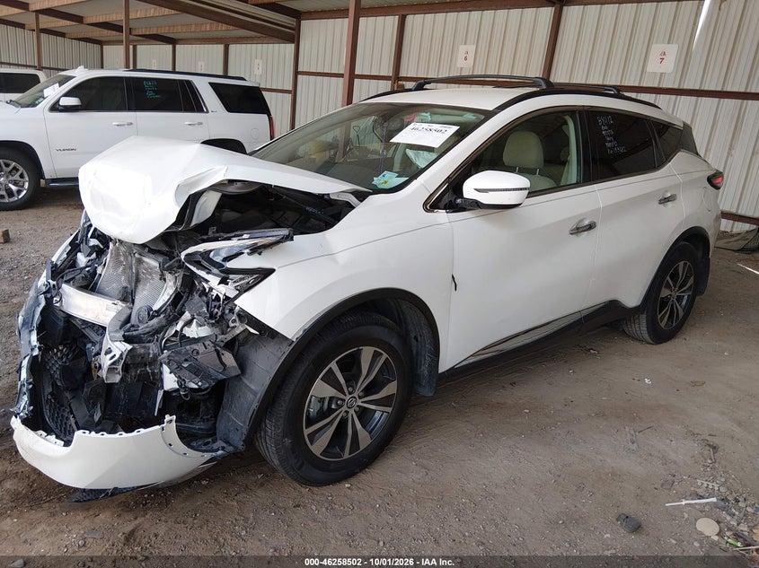 Vin: 5n1az2mjxkn133682, lot: 46758571, nissan murano sv 20192