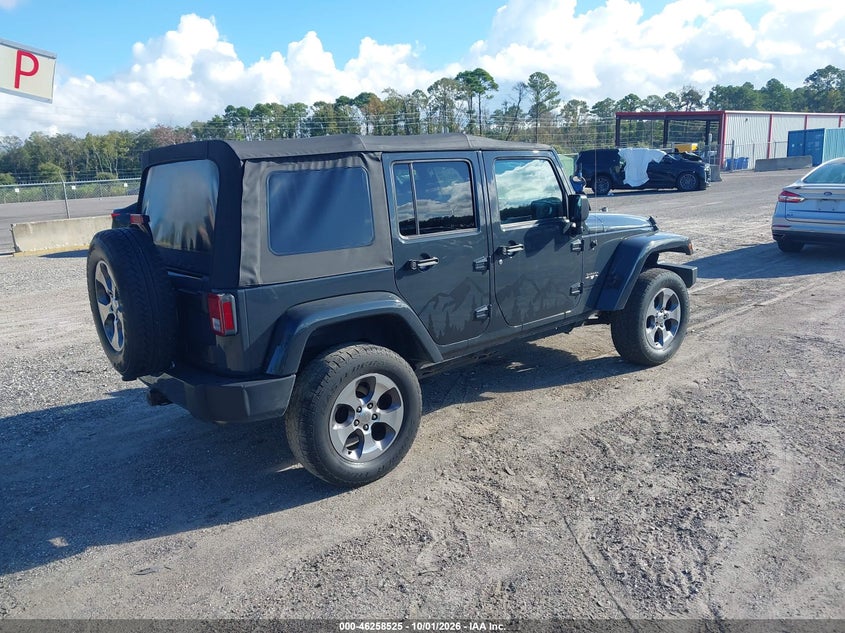 Vin: 1c4bjwegxgl261644, lot: 46758594, jeep wrangler unlimited sahara 20164