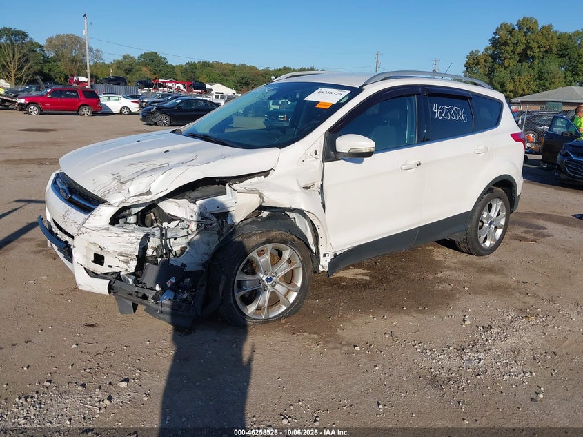 Vin: 1fmcu0j91fuc86579, lot: 46758595, ford escape titanium 20152