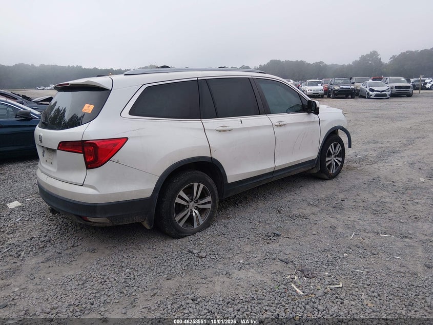 Vin: 5fnyf5h77gb057839, lot: 46758620, honda pilot ex-l 20164