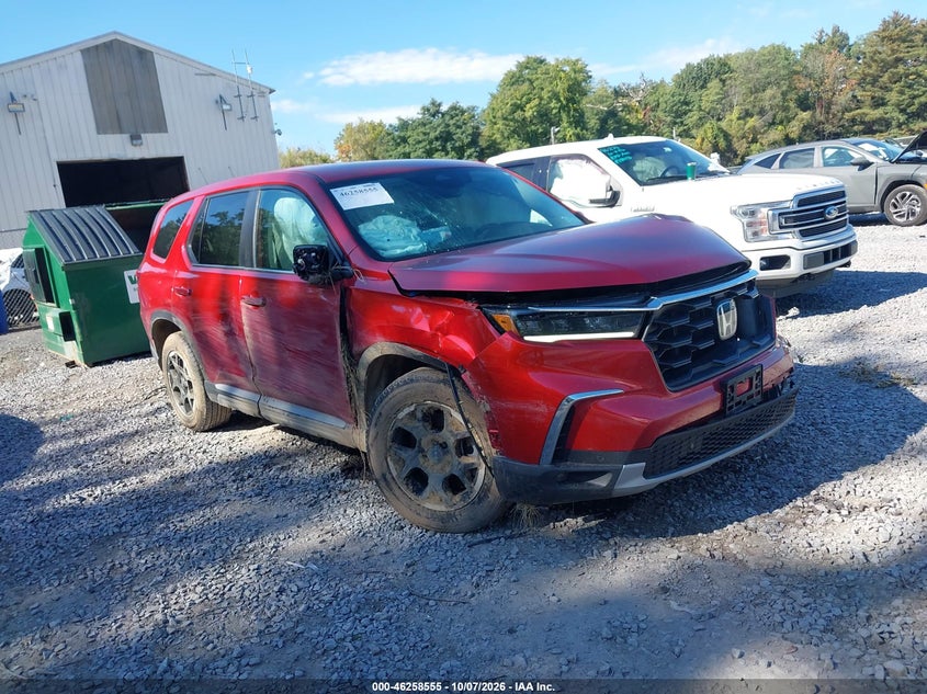 Vin: 5fnyg1h41sb085401, lot: 46758624, honda pilot ex-l 20251