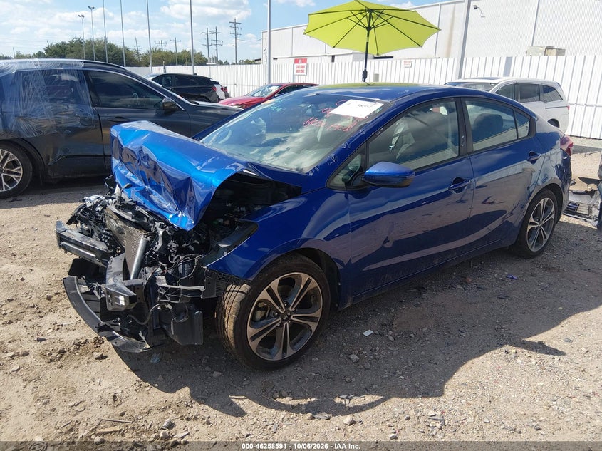 Vin: 3kpfl4a70he100378, lot: 46758660, kia forte lx 20172
