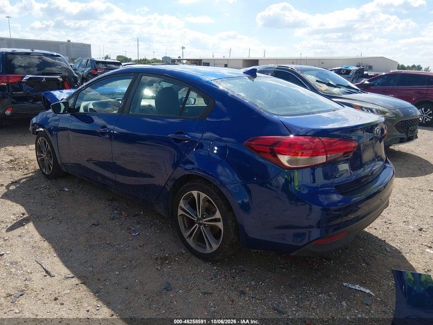 Vin: 3kpfl4a70he100378, lot: 46758660, kia forte lx 20173