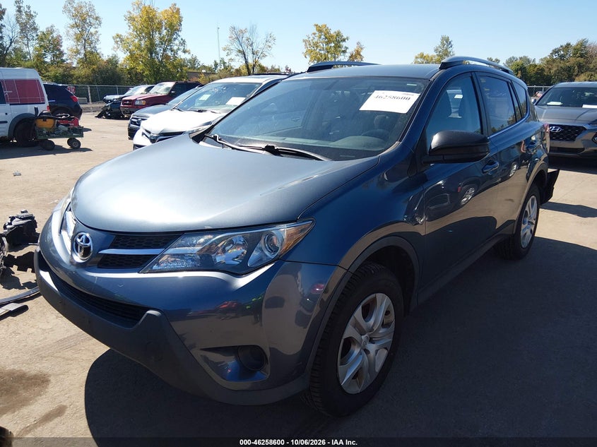 2014 Toyota Rav4 Le, Rear, IAAI, VIN 2T3BFREV9EW160820 — photo 2