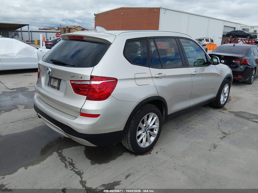 Vin: 5uxwx9c59f0d44275, lot: 46758741, bmw x3 xdrive28i 20154