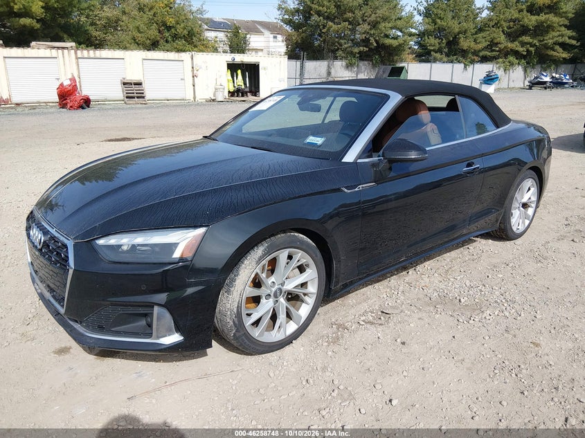 Vin: wauwagf54mn001015, lot: 46758817, audi a5 cabriolet premium plus 45 tfsi quattro s tronic 20212