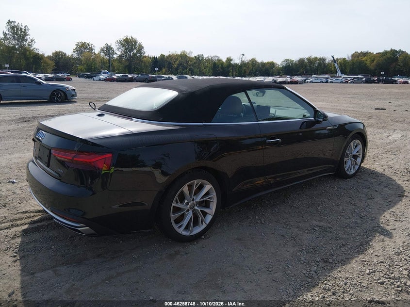Vin: wauwagf54mn001015, lot: 46758817, audi a5 cabriolet premium plus 45 tfsi quattro s tronic 20214