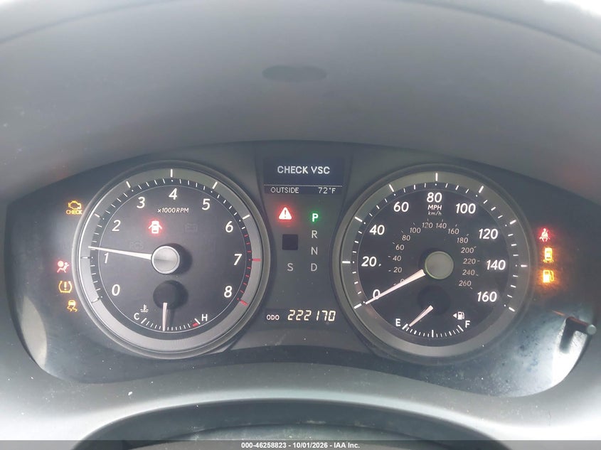 LEXUS ES 350 2007 VIN JTHBJ46G572012093