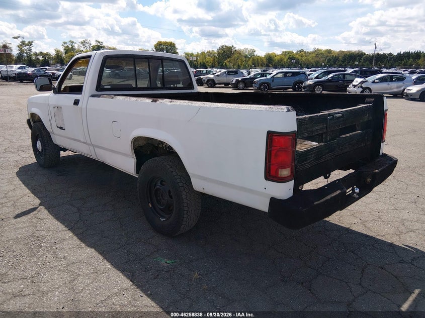 DODGE DAKOTA 1992 VIN 1B7GG26X6NS585494