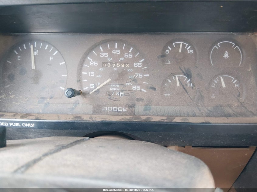DODGE DAKOTA 1992 VIN 1B7GG26X6NS585494