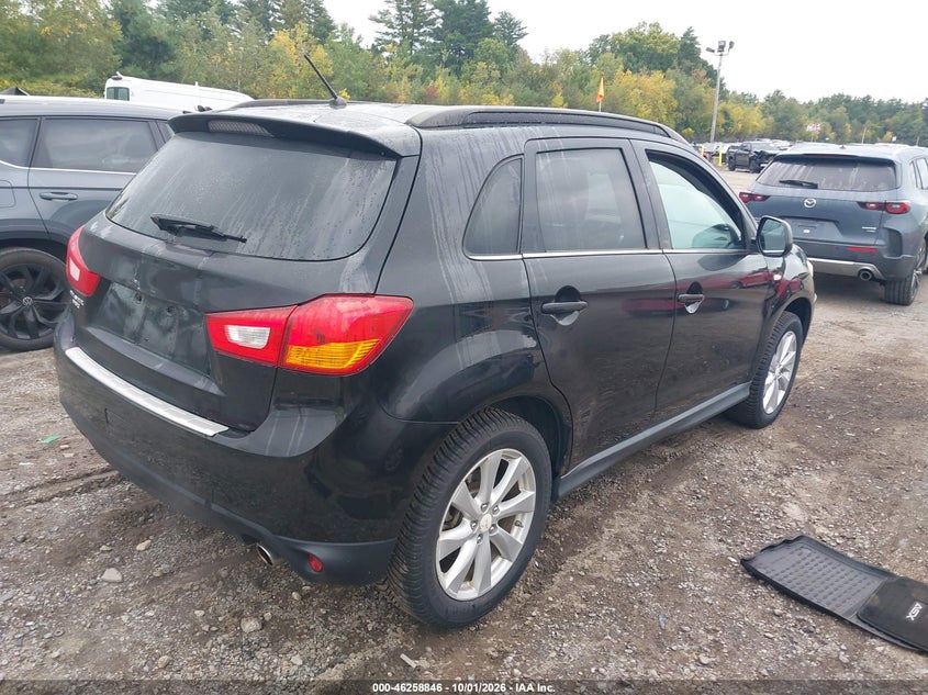 Vin: 4a4ap4au3de011147, lot: 46758915, mitsubishi outlander sport se 20134