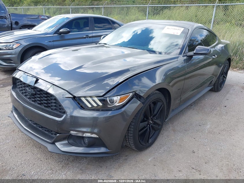 2015 Ford Mustang Ecoboost, Front End, IAAI, VIN 1FA6P8TH3F5340928 — photo 2