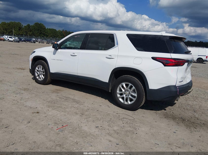 Vin: 1gnerfkw1pj333481, lot: 46758942, chevrolet traverse fwd ls 20233