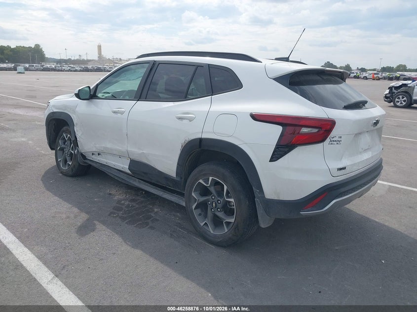 Vin: kl77lhe29rc181302, lot: 46758945, chevrolet trax fwd lt 20243