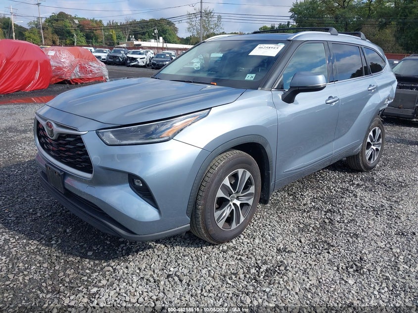 Vin: 5tdhzrbh7ms129971, lot: 46758984, toyota highlander xle 20212