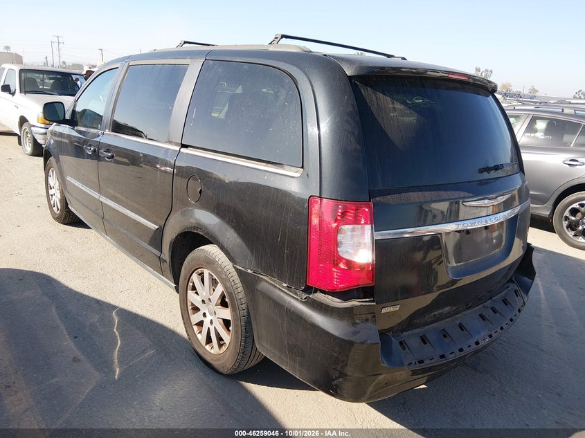 Vin: 2c4rc1bg0dr821545, lot: 46759116, chrysler town & country touring 20133