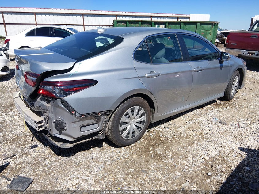 Vin: 4t1c31ak5nu581727, lot: 46759291, toyota camry le hybrid 20224