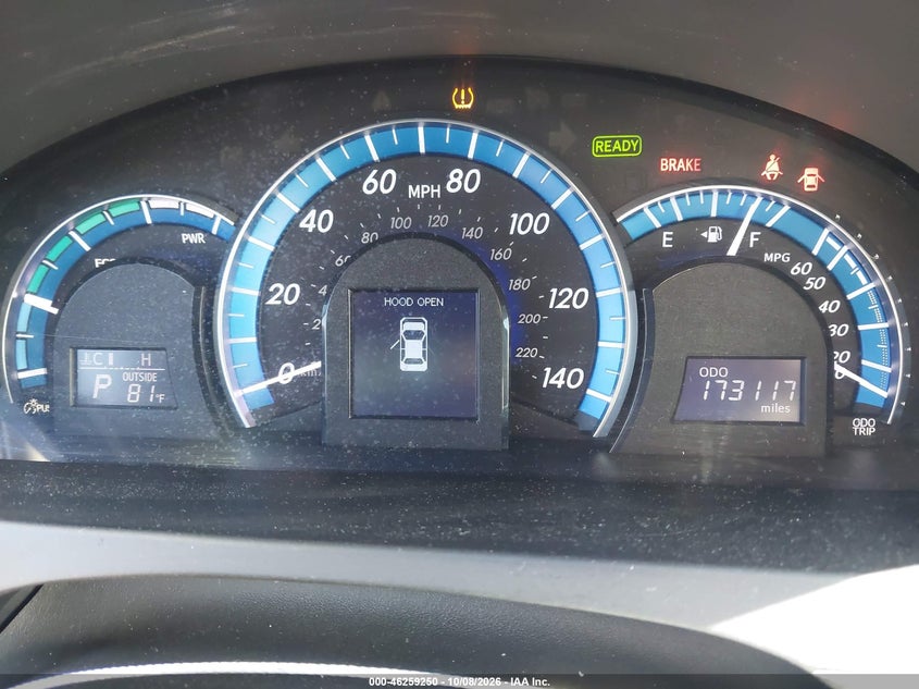 TOYOTA CAMRY HYBRID 2012 VIN 4T1BD1FK0CU006658