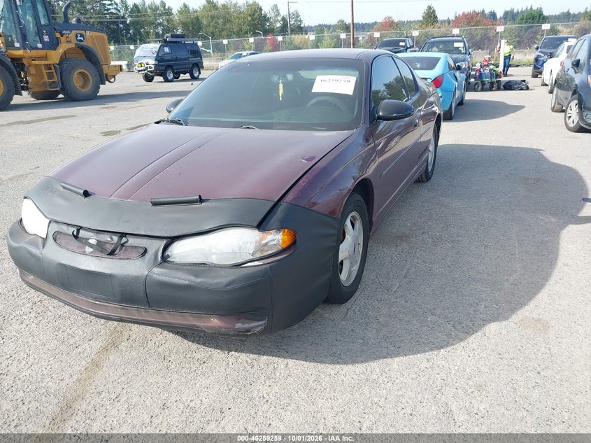 CHEVROLET MONTE CARLO 2000 VIN 2G1WX12K8Y9305010